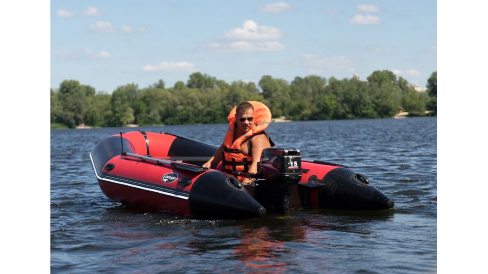 Beluga Boats 13 Feet Inflatable Boat, 7 Person, Red/Black K-13RFDRED