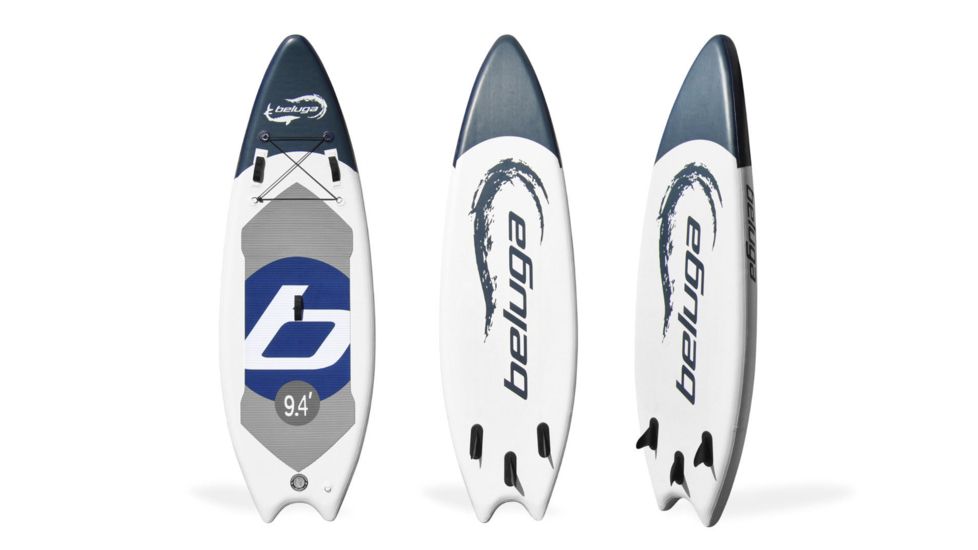 Beluga Boats 9Ft 4In River Stand Up Inflatable Paddle Board, Slate Grey, BL94RB