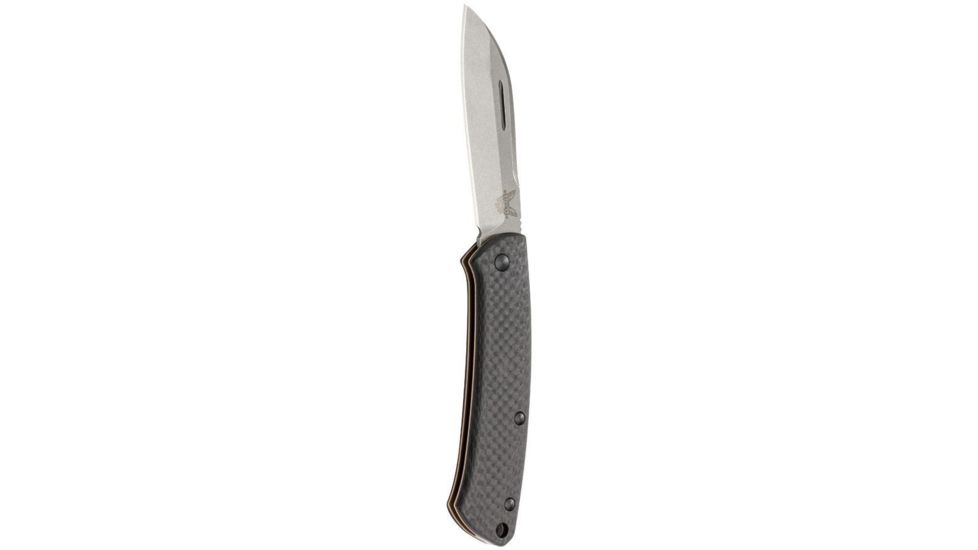 Benchmade 319-2 Proper Folding Knife, 2.82in, CPM-S30V Steel, Sheepsfoot Blade, Carbon, 319-2