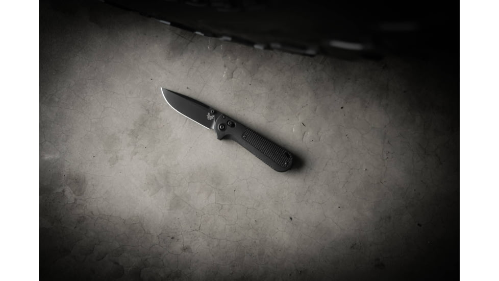 Benchmade 430 Model Folding Knives, 3.55 in, CPM-D2 Steel, Folding Blade, Black Grivory Handle, Black/Black, 8.29inch, 430BK-02