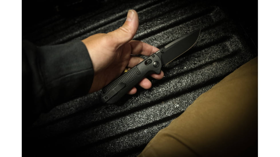 Benchmade 430 Model Folding Knives, 3.55 in, CPM-D2 Steel, Folding Blade, Black Grivory Handle, Black/Black, 8.29inch, 430BK-02