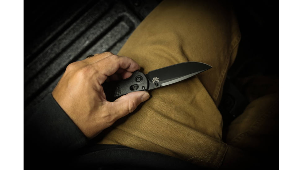 Benchmade 430 Model Folding Knives, 3.55 in, CPM-D2 Steel, Folding Blade, Black Grivory Handle, Black/Black, 8.29inch, 430BK-02