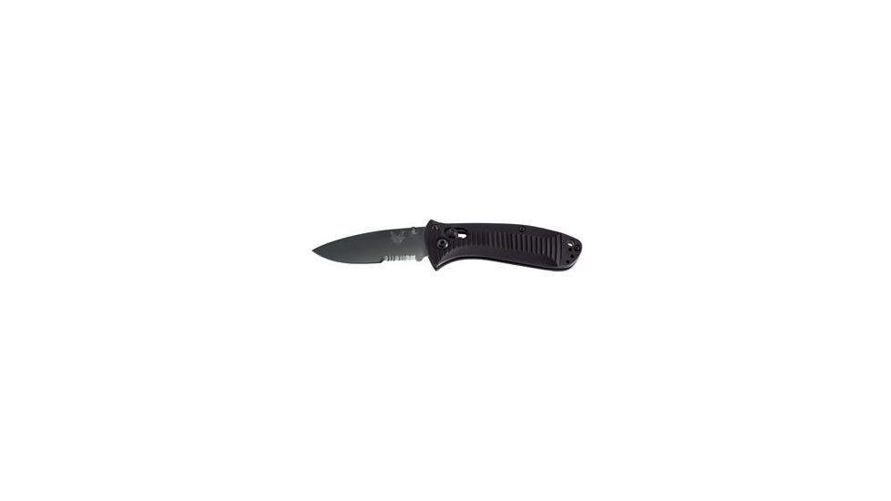 Benchmade 525 Mini-Presidio Knife by Pardue Design w/ Combo Edge BK1 Blade &amp; Black Handle 525SBK