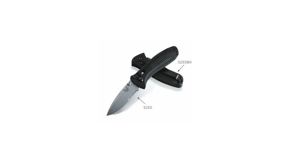 Benchmade 525 Mini-Presidio Knife by Pardue Design w/ Combo Edge Blade &amp; Black Handle 525S