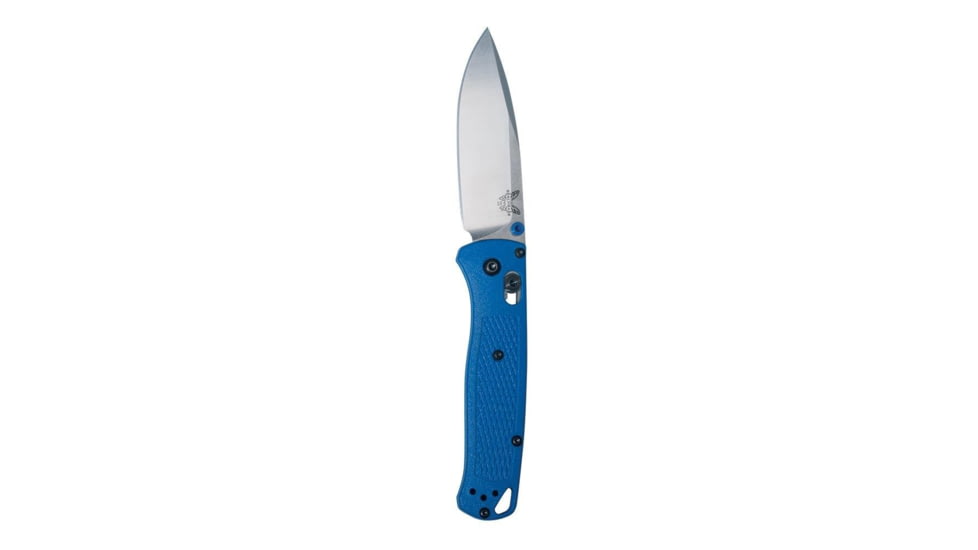 Benchmade 535 Bugout Knife, Plain, Blue/Silver, 535
