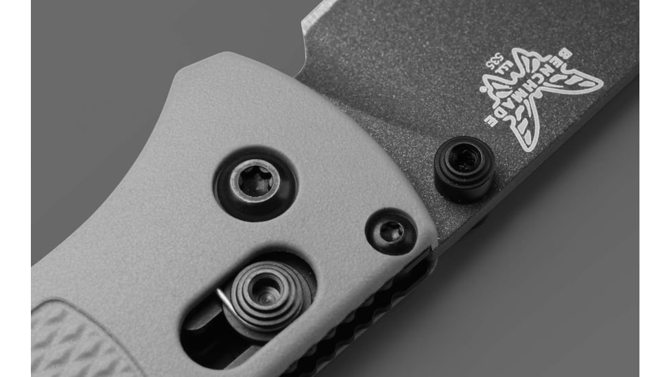 Benchmade 535BK-08 Bugout Folding Knife, 3.24, CPM-S30V 58-60, Drop-point, Storm Gray, 535BK-08