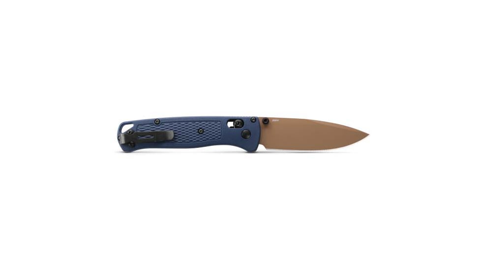 Benchmade 535FE-05 Bugout Folding Knife, 3.24, CPM-S30V 58-60, Drop-point, Crater Blue, 535FE-05