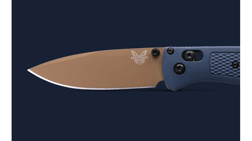 Benchmade 535FE-05 Bugout Folding Knife, 3.24, CPM-S30V 58-60, Drop-point, Crater Blue, 535FE-05
