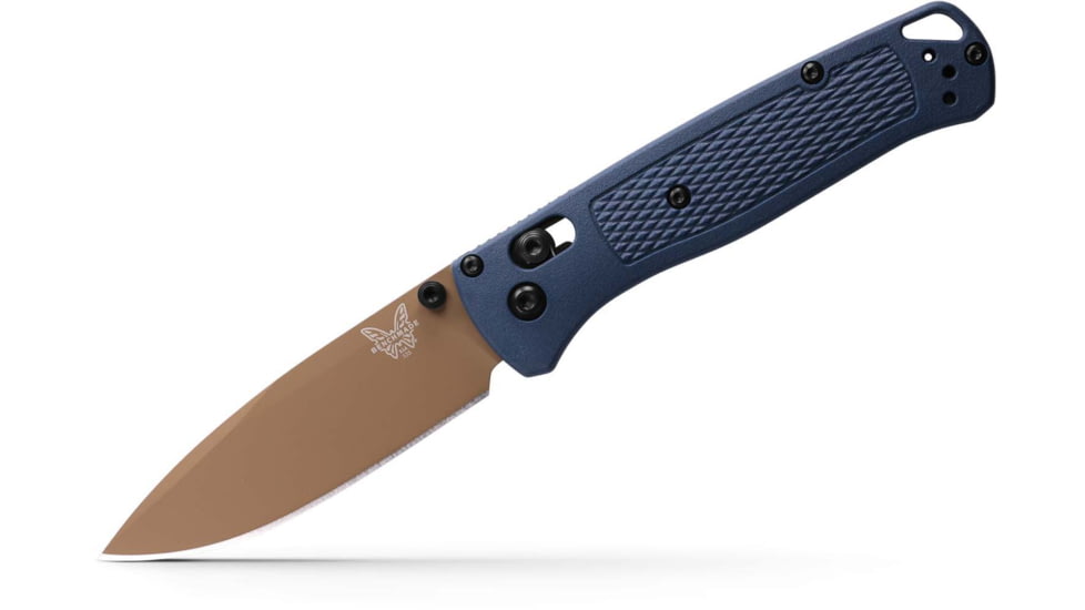 Benchmade 535FE-05 Bugout Folding Knife, 3.24, CPM-S30V 58-60, Drop-point, Crater Blue, 535FE-05