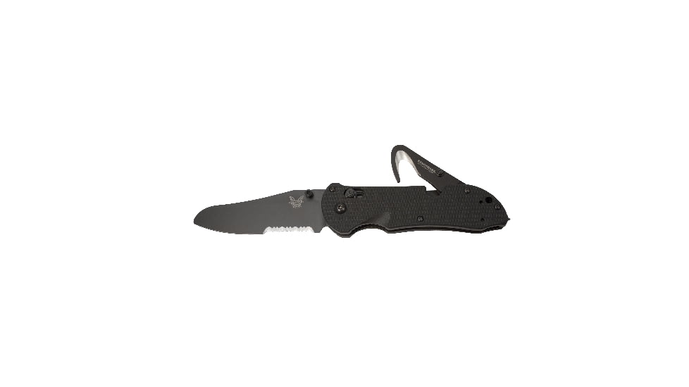 Benchmade 915 Triage Triple Utility Tool Knife w/ Combo Edge BK Blade &amp; Black Handle 915SBK