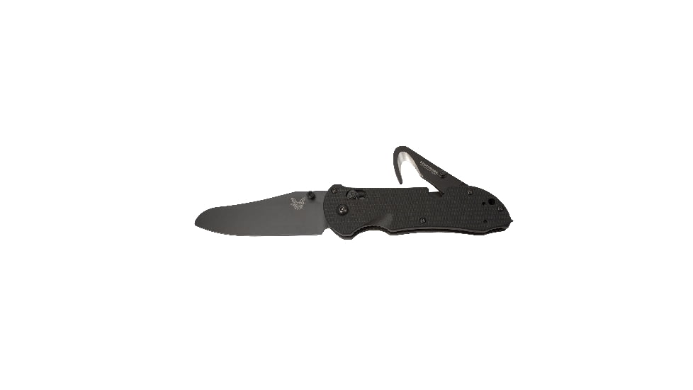Benchmade 915 Triage Triple Utility Tool Knife w/ Plain Edge BK Blade &amp; Black Handle 915BK
