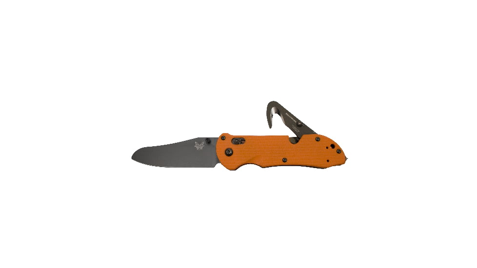 Benchmade 915 Triage Triple Utility Tool Knife w/ Plain Edge BK Blade &amp; Safety Orange Handle 915BK-ORG