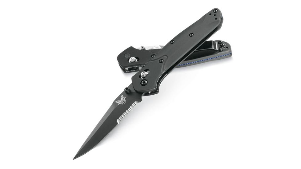 Benchmade 943 Knife by Osborne Design w/ Combo Edge BK1 Blade &amp; Black Handle 943SBK