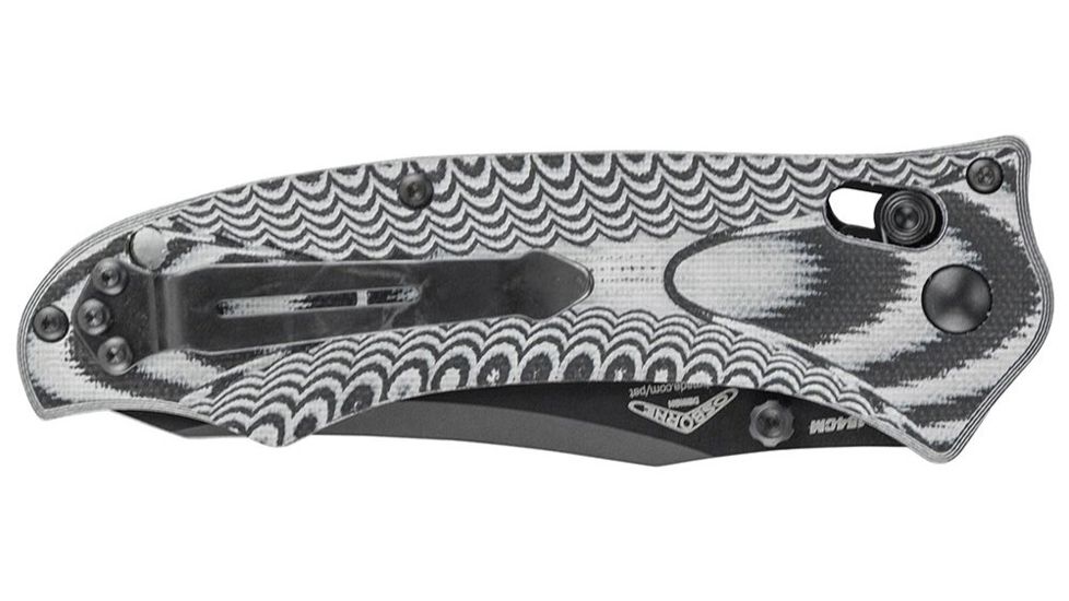Benchmade 950 Rift Knife by Osborne Design w/ Combo Edge BK1 Coated Blade, Black &amp; Charcoal Handle