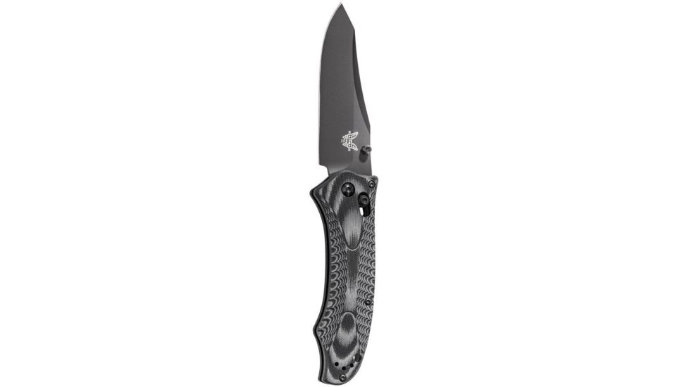 Benchmade 950 Rift Knife by Osborne Design w/ Plain Edge BK1 Coated Blade, Black Handle 950BK