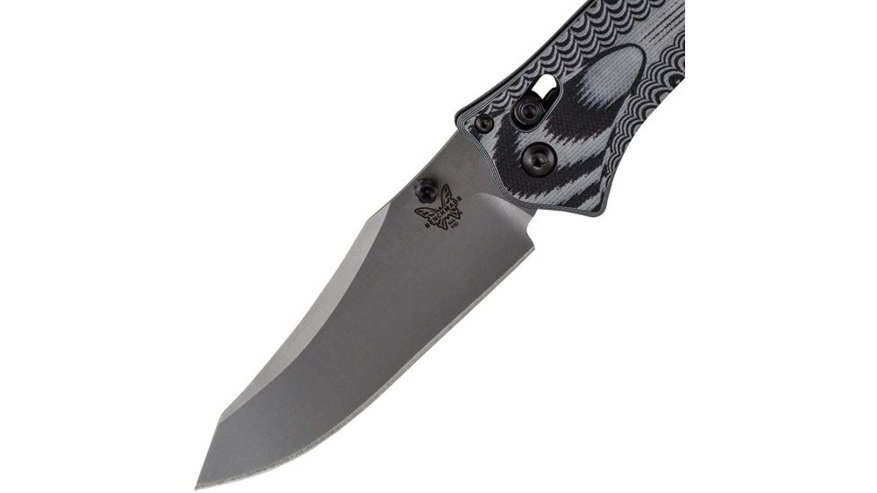Benchmade 950 Rift Knife by Osborne Design w/ Plain Edge Blade, Black &amp; Charcoal Handle 950