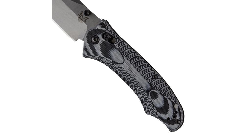 Benchmade 950 Rift Knife by Osborne Design w/ Plain Edge Blade, Black &amp; Charcoal Handle 950
