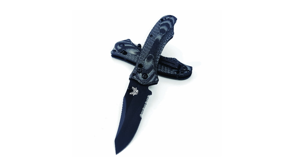 Benchmade 950 Rift Knife by Osborne Design w/ Plain Edge Blade &amp; Black G10 Handle 950-1