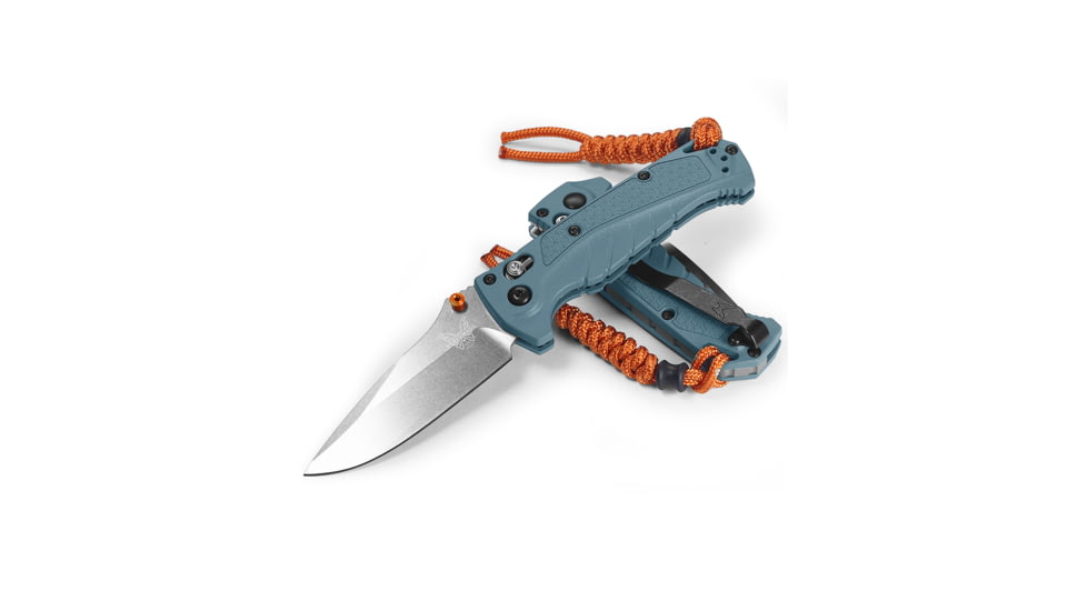 Benchmade Adira Mini Fixed Blade Knife, 3.21in, CPM-MagnaCut, Depth Blue, 18065