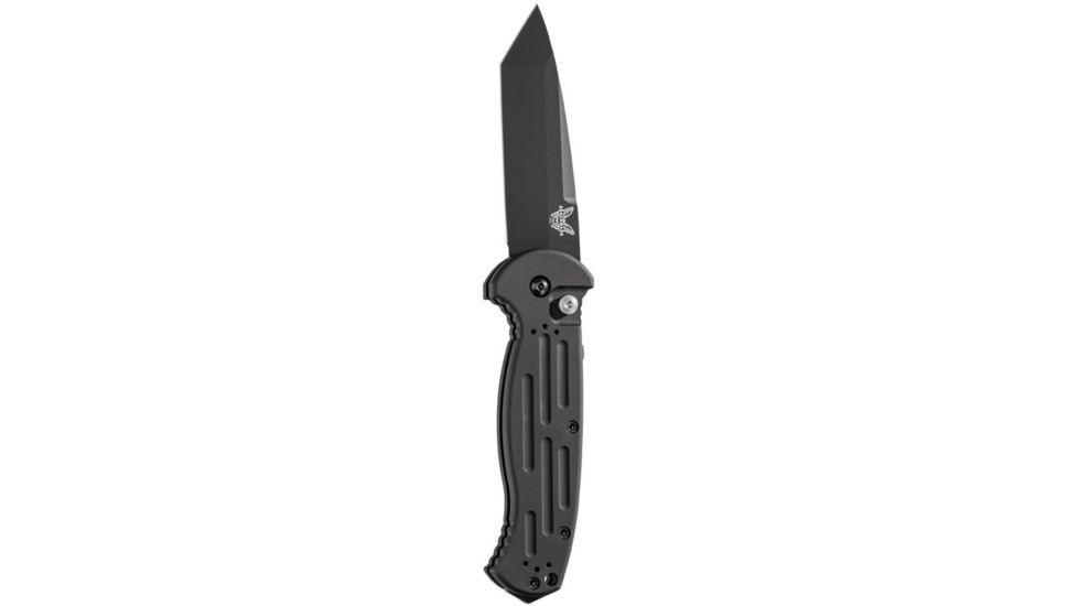 Benchmade AFO II Push Button Tanto Knife, Plain Edge, BK1 Blade 9052BK