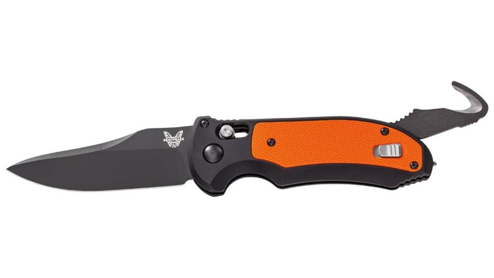 Benchmade Auto Triage, ComboEdge/ Black Coated Blade/ Black Aluminum Handles with Black G10 Inlays 9160SBK