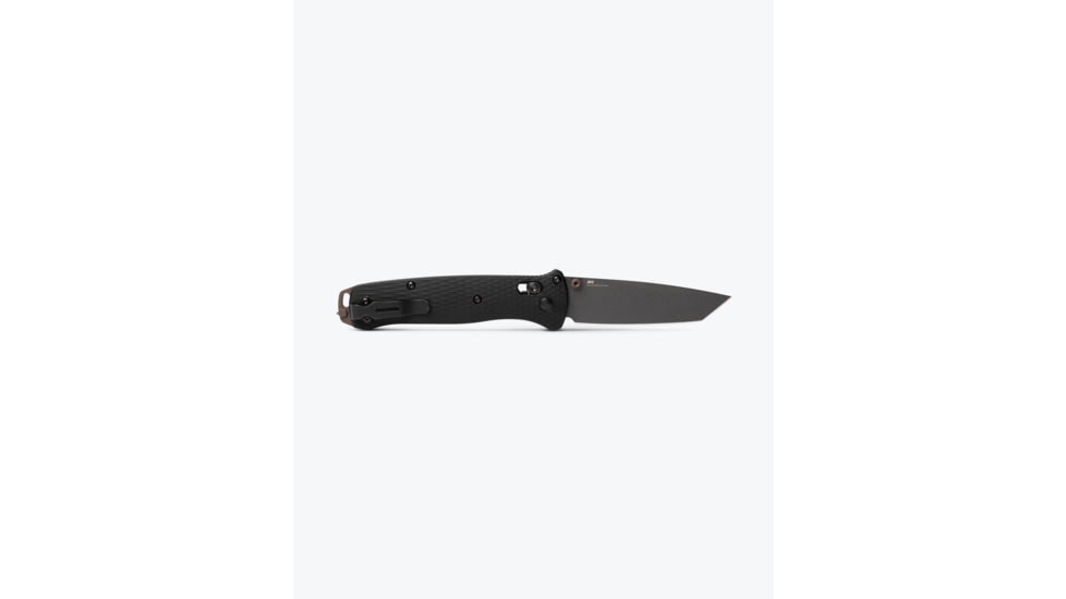 Benchmade Bailout Folding Knife, 3.38 in, CPM-M4 Steel, Non-Serrated Tanto Blade, 6061-T6 Aluminum, Black Handle, 537GY-03