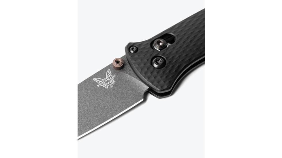 Benchmade Bailout Folding Knife, 3.38 in, CPM-M4 Steel, Non-Serrated Tanto Blade, 6061-T6 Aluminum, Black Handle, 537GY-03