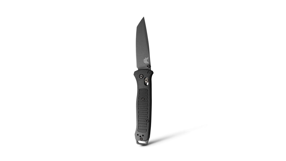 Benchmade Bailout Folding Knife, 3.38 in, CPM-M4 Steel, Non-Serrated Tanto Blade, 6061-T6 Aluminum, Black Handle, 537GY-03