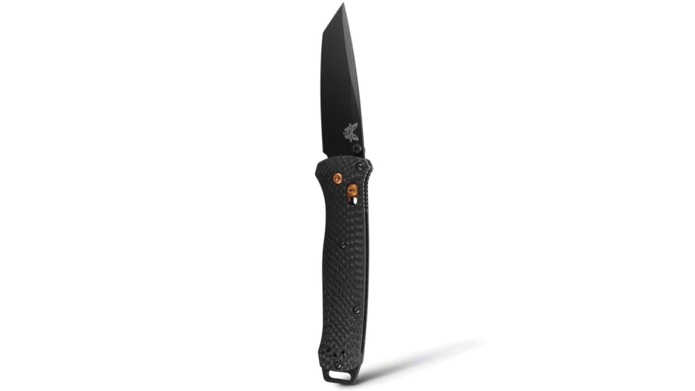 Benchmade Bailout Folding Knife, 3.38in, CPM S90V Stainless Steel, Tanto, Carbon Fiber, Black, 537BK-10
