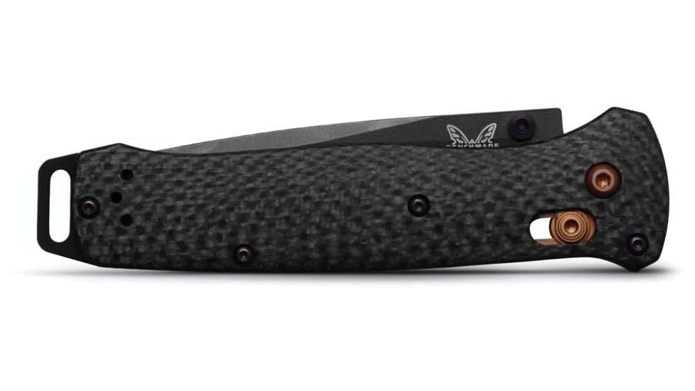 Benchmade Bailout Folding Knife, 3.38in, CPM S90V Stainless Steel, Tanto, Carbon Fiber, Black, 537BK-10