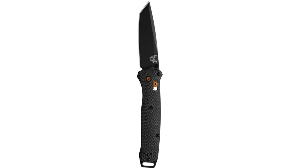 Benchmade Bailout Folding Knife, 3.38in, CPM S90V Stainless Steel, Tanto, Carbon Fiber, Black, 537BK-10