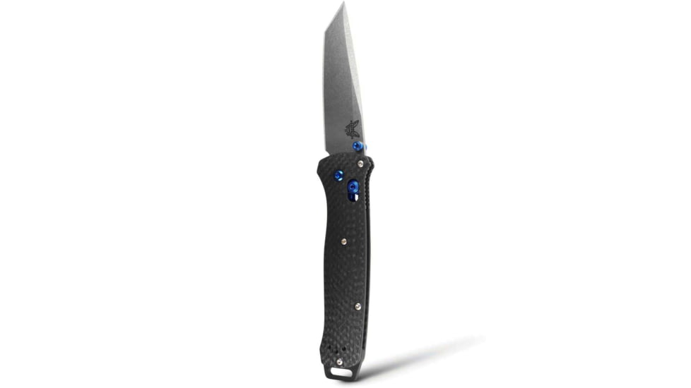Benchmade Bailout Folding Knife, 3.38 in, M390 Stainless Steel, Tanto, Carbon Fiber, Carbon Fiber, 537-09