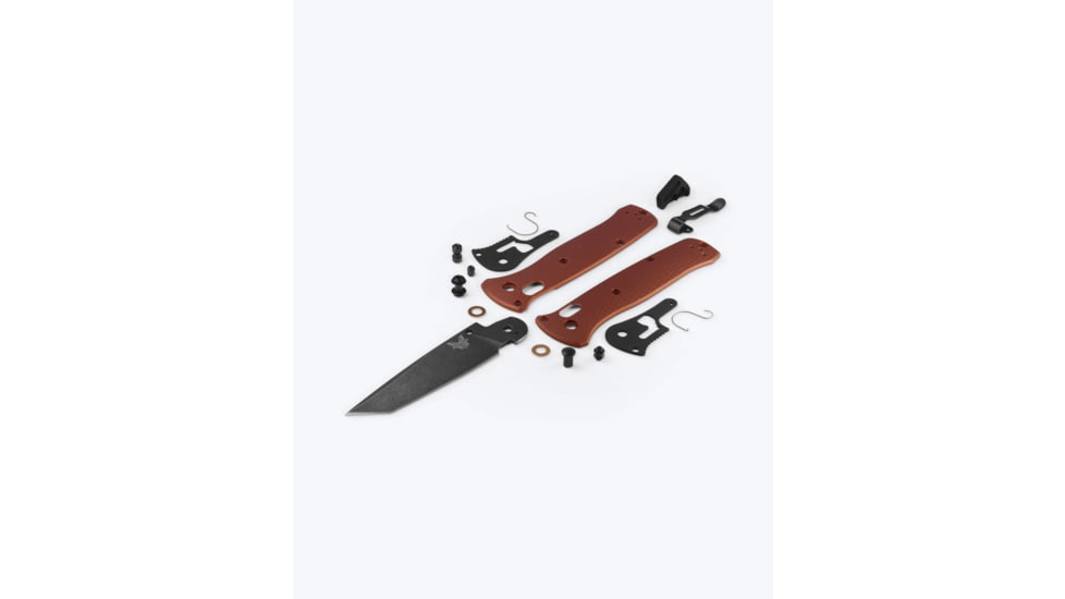Benchmade Bailout Folding Knife, 3.38in, Plain, CPM MagnaCut Stainless Steel, Tanto, 6061-T6 Aluminum, Burnt Copper, 537BK-07