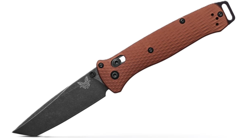Benchmade Bailout Folding Knife, 3.38in, Plain, CPM MagnaCut Stainless Steel, Tanto, 6061-T6 Aluminum, Burnt Copper, 537BK-07