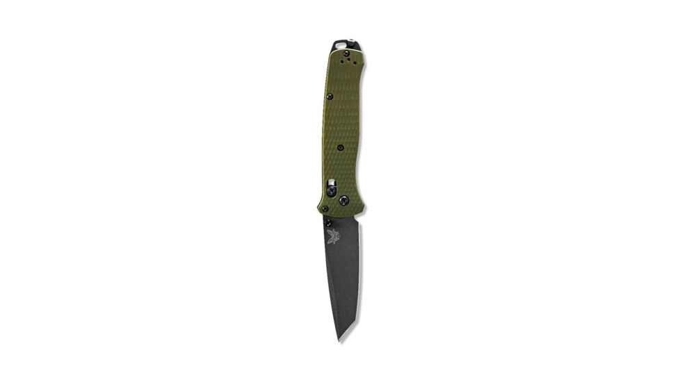 Benchmade Bailout Folding Knife, 3.38in, CPM-M4, Non-Serrated Tanto Blade, 6061-T6 Aluminum, Woodland Green Handle, 537GY-1