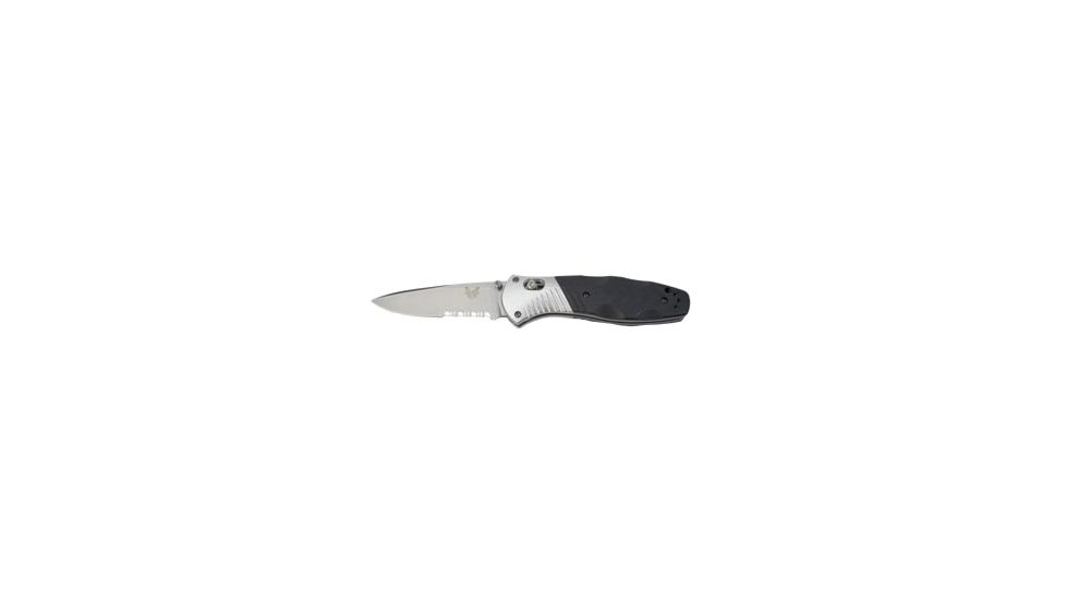 Benchmade Barrage Folding Knife, Combo Edge, Satin Blade 581S