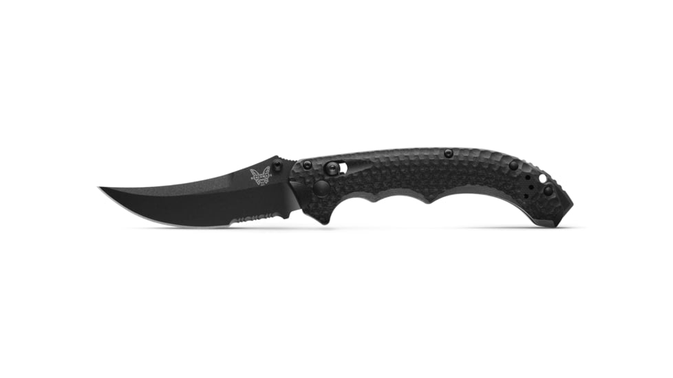 Benchmade Black Class Mini Bedlam Folding Knife, 3.45in, CPM S90V Stainless Steel, G10, Black, 865SBK