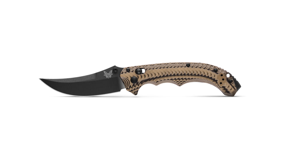 Benchmade Black Class Mini Bedlam Folding Knife, 3.45in, CPM S90V Stainless Steel, G10, Black/Coyote/Olive Drab, 865BK-01