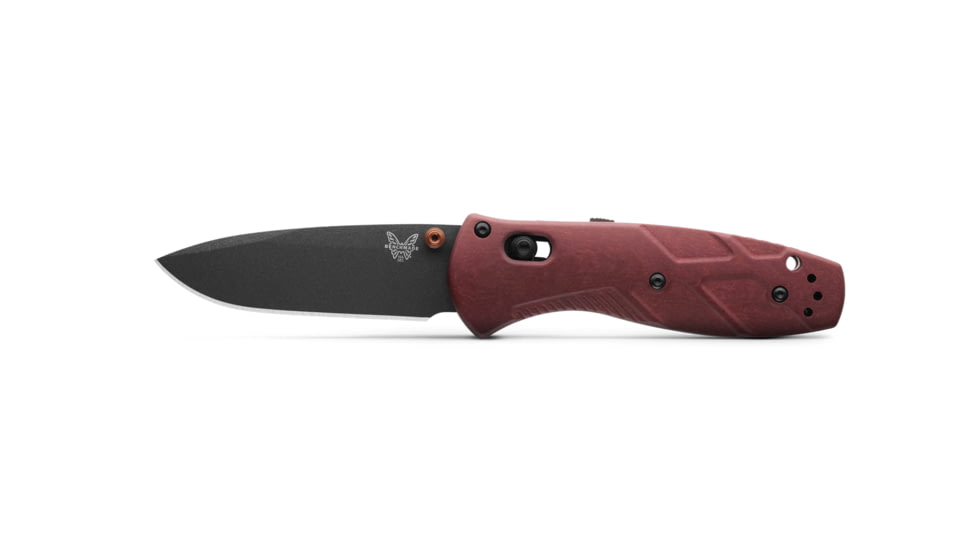 Benchmade Osborne Barrage Assisted Opening Folding Knife, 3.45in, CPM-S30V Stainless Steel, Drop Point, Richlite, Redstone, 585BK-04