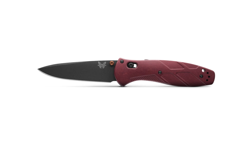 Benchmade Osborne Barrage Assisted Opening Folding Knife, 3.6 in, CPM-S30V Stainless Steel, Drop Point, Richlite, Redstone, 581BK-04
