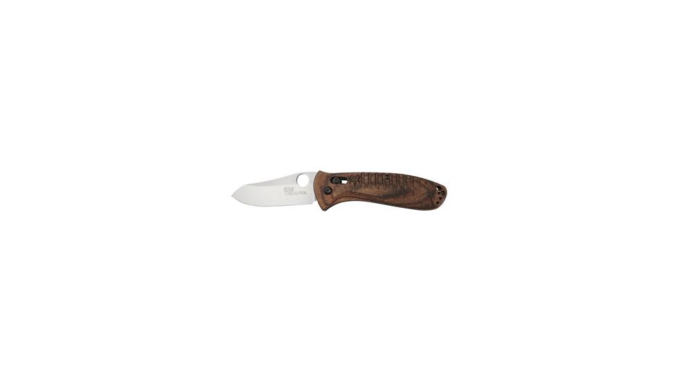 Benchmade Bone Collector AXIS Folding Knife, Plain Edge, Walnut Handle 15020-2