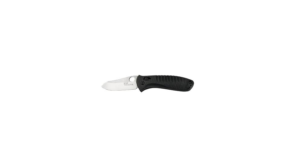 Benchmade Bone Collector AXIS Folding Knife, Plain Edge, Black Handle 15020
