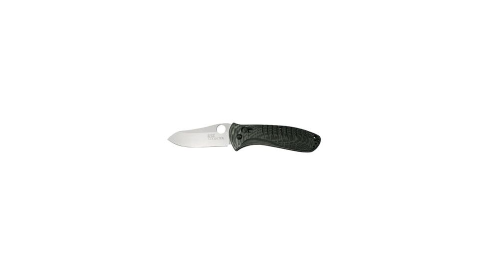 Benchmade Bone Collector AXIS Folding Knife, Plain Edge, Green+Black Handle 15020-1
