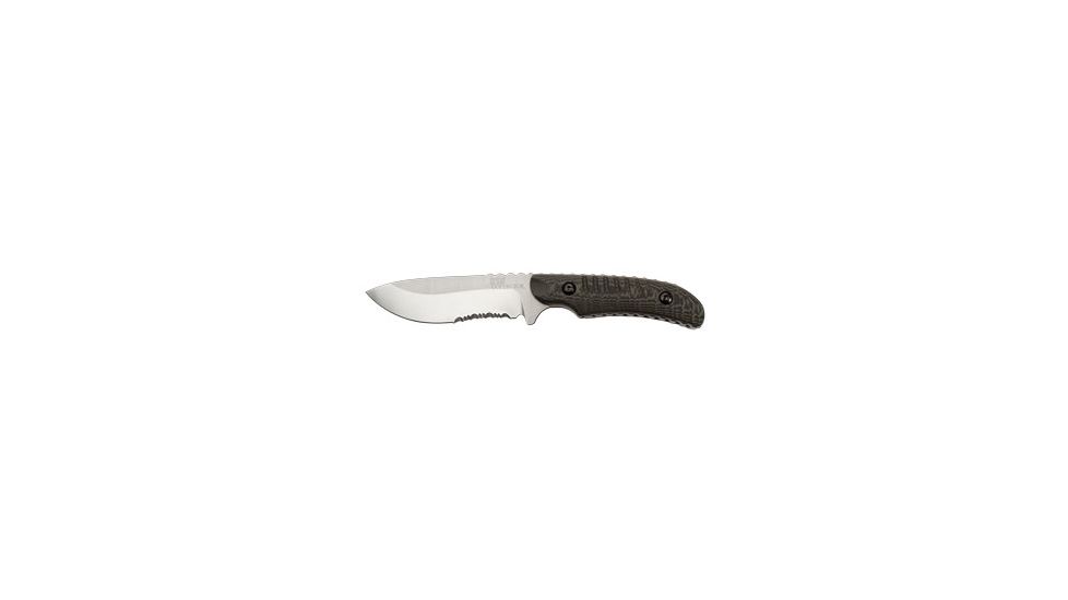 Benchmade Bone Collector Large Fixed Knife, Combo Edge, Green+Black Handle 15005S-1
