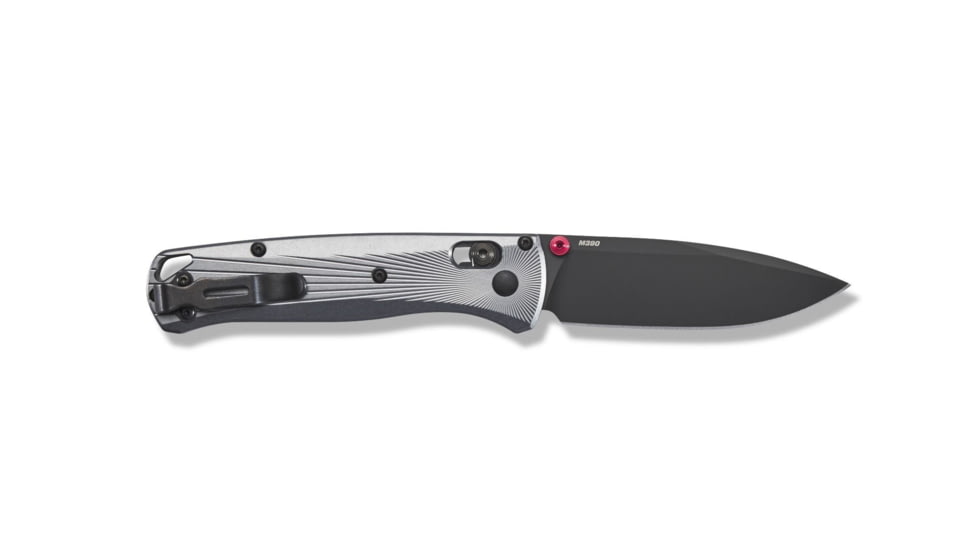 Benchmade Bugout Axis Folding Knife, 3.24in M390 Super Premium Stainless Steel Drop Point Blade, 6061-T6 Aircraft Aluminum Handle, 535BK-4
