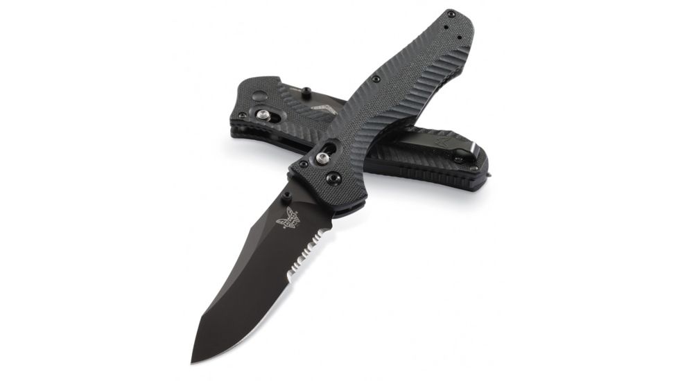 Benchmade Contego Folding Knife, Combo Edge, BK Blade 810SBK