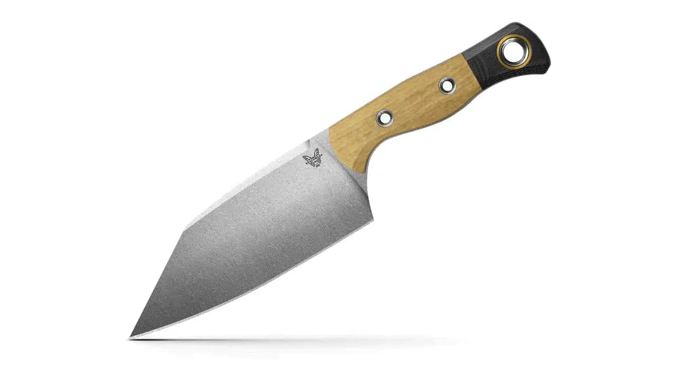 Benchmade Cutlery Station Kitchen Knife, 5.97 in, CPM-154 Stainless Steel, Clip Point, G10, Maple Valley, 4010-02