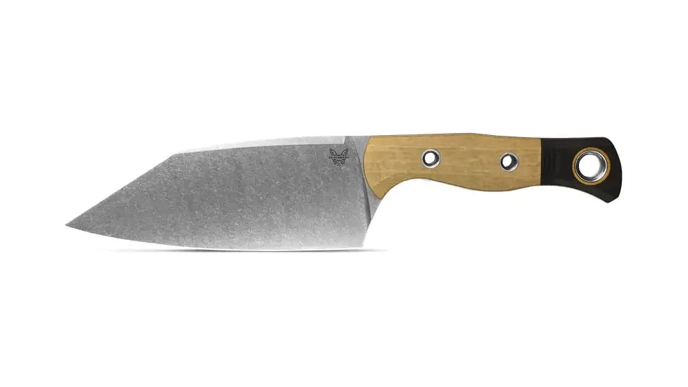 Benchmade Cutlery Station Kitchen Knife, 5.97 in, CPM-154 Stainless Steel, Clip Point, G10, Maple Valley, 4010-02