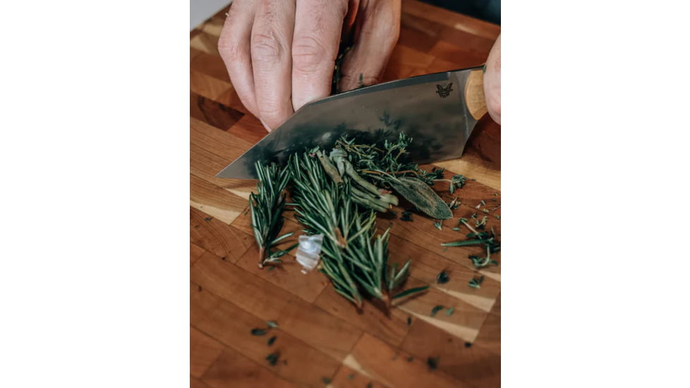 Benchmade Cutlery Station Kitchen Knife, 5.97 in, CPM-154 Stainless Steel, Clip Point, G10, Maple Valley, 4010-02