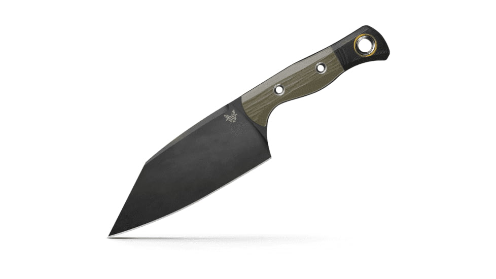 Benchmade Cutlery Station Kitchen Knife, 5.97in, CPM-154 Stainless Steel, Clip Point Blade, G10, Olive Drab Green Handle, 4010BK-01